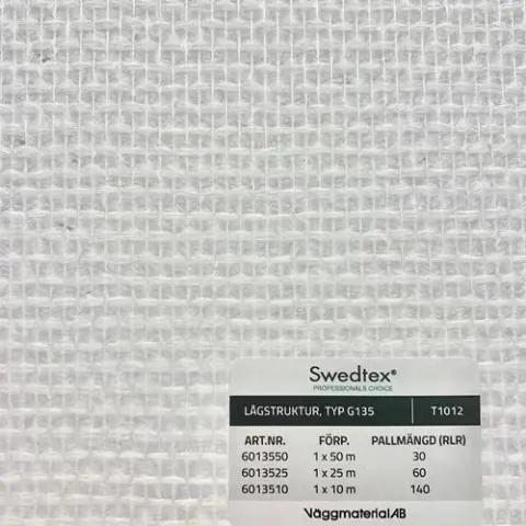 Swedtex G135 Glasfiberväv Nyhet